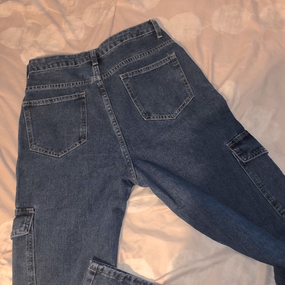 Cargo straight leg jeans - Picture 4 of 4